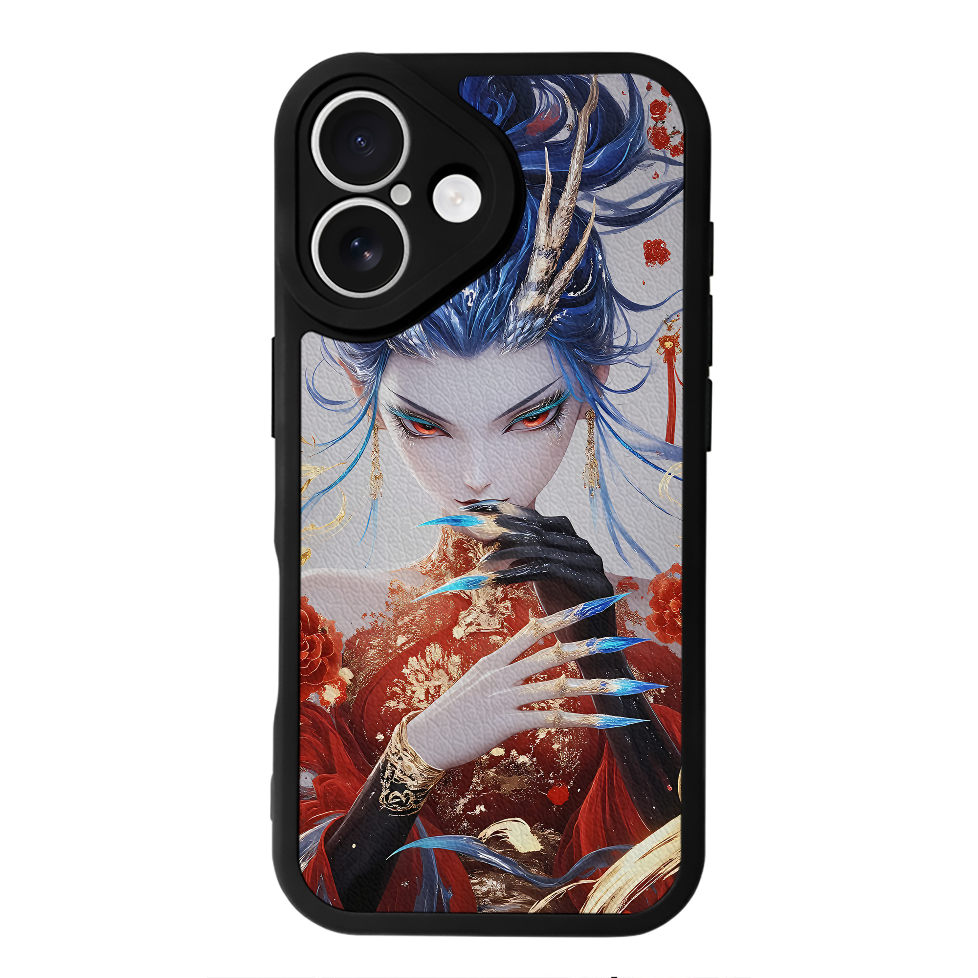（画像用） Ne Zha 2 ナタ 魔童の大暴れ 【iPhone 16シリーズ対応】シリコンスマホケース（レザー調） 材質：シリコン